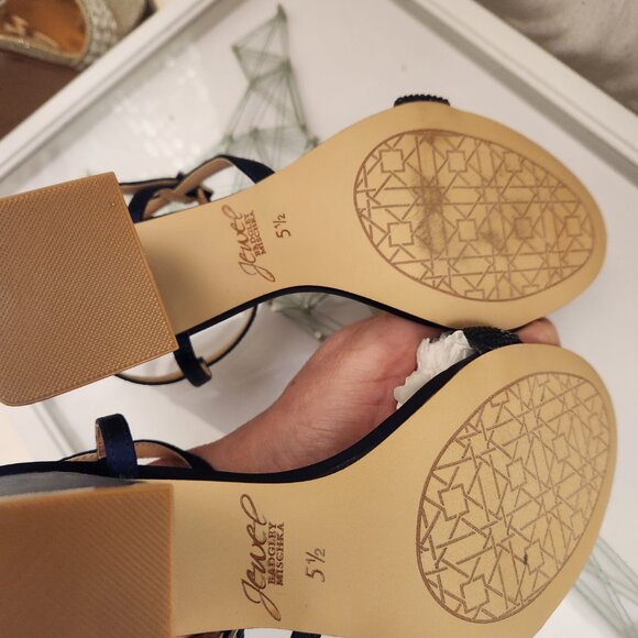 JEWEL BADGLEY MISCHKA Earlene Block Heel Sandals SZ 5.5. NIB - Picture 9 of 9